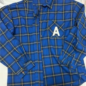 Blue Plaid Men's Shirt